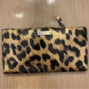 kate spade leopard print wallet